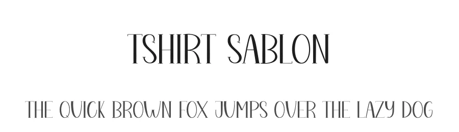 Tshirt Sablon