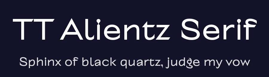 TT Alientz Serif by TypeType Foundry — Serif Font — thumbnail 2