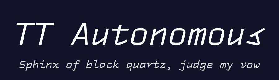 TT Autonomous by TypeType Foundry — Sans Serif Font — thumbnail 2