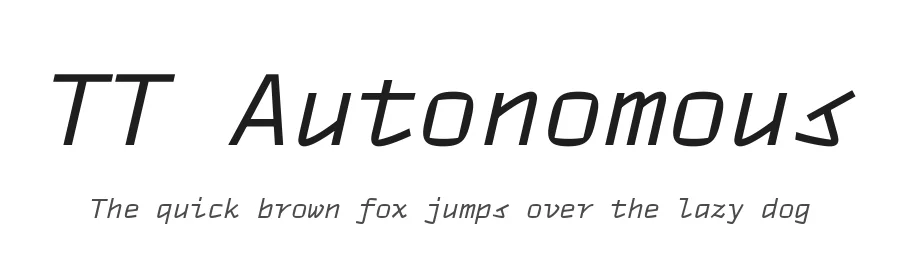 TT Autonomous by TypeType Foundry — Sans Serif Font