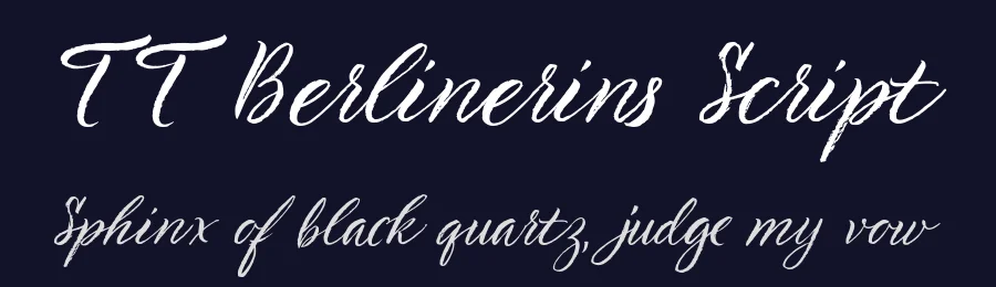 TT Berlinerins Script by TypeType Foundry — Script Handwritten Font — thumbnail 2