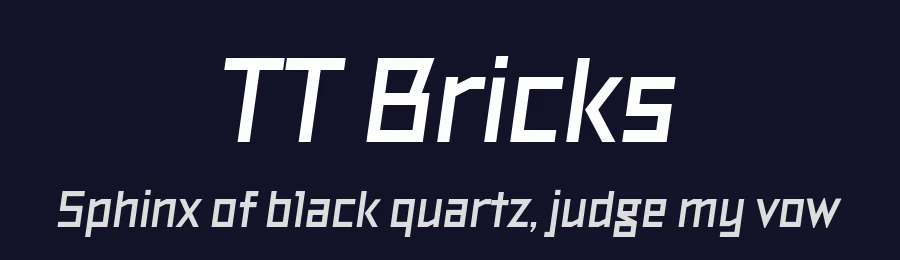 TT Bricks by TypeType Foundry — Display Font — thumbnail 2