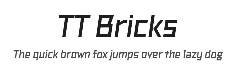 TT Bricks by TypeType Foundry — Display Font