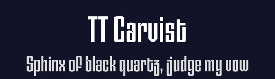 TT Carvist by TypeType Foundry — Sans Serif Font — thumbnail 2