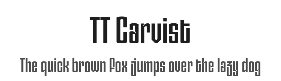 TT Carvist by TypeType Foundry — Sans Serif Font