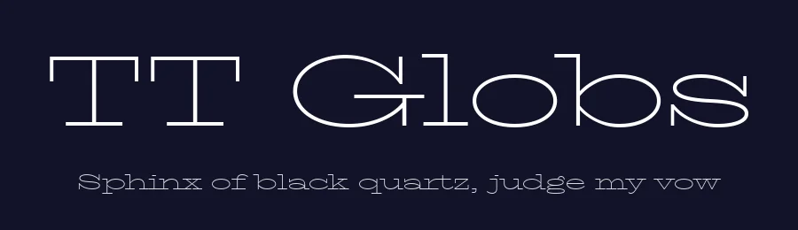 TT Globs by TypeType Foundry — Serif Font — thumbnail 2