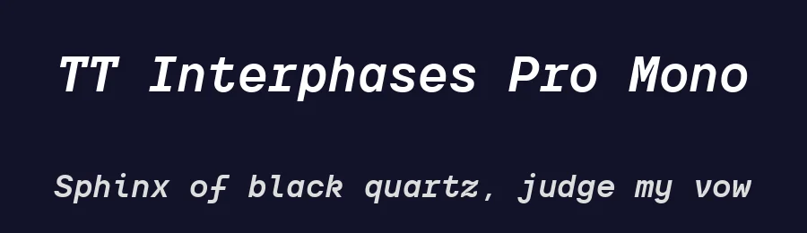 TT Interphases Pro Mono by TypeType Foundry — Sans Serif Font — thumbnail 2