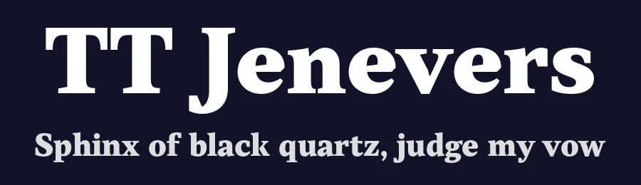 TT Jenevers by TypeType Foundry — Serif Font — thumbnail 2