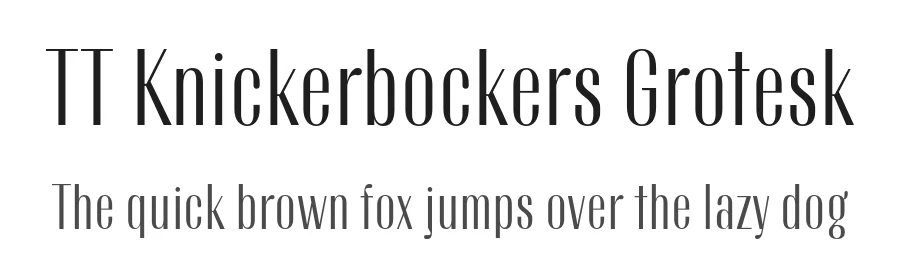TT Knickerbockers Grotesk