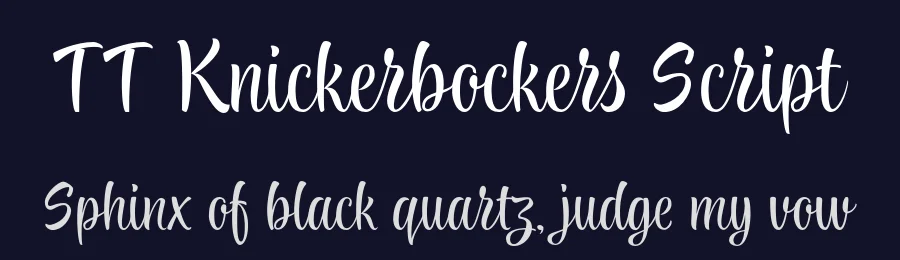 TT Knickerbockers Script by TypeType Foundry — Script Handwritten Font — thumbnail 2