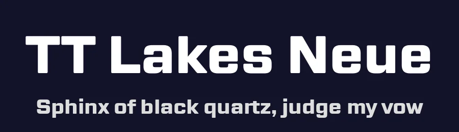 TT Lakes Neue by TypeType Foundry — Sans Serif Font — thumbnail 2