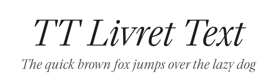 TT Livret Text by TypeType Foundry — Serif Font