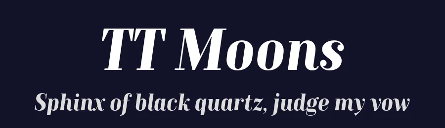 TT Moons by TypeType Foundry — Serif Font — thumbnail 2