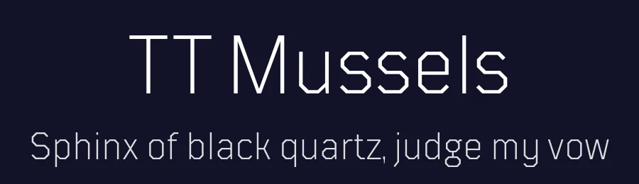 TT Mussels by TypeType Foundry — Display Font — thumbnail 2