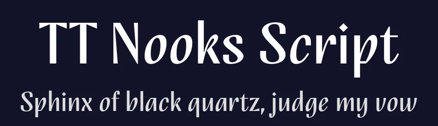 TT Nooks Script by TypeType Foundry — Sans Serif Font — thumbnail 2