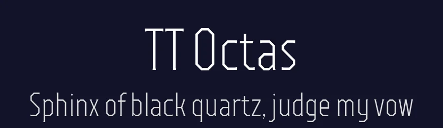TT Octas by TypeType Foundry — Sans Serif Font — thumbnail 2