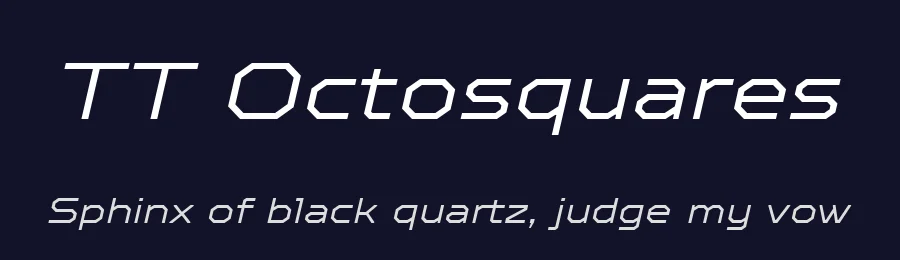 TT Octosquares by TypeType Foundry — Display Font — thumbnail 2