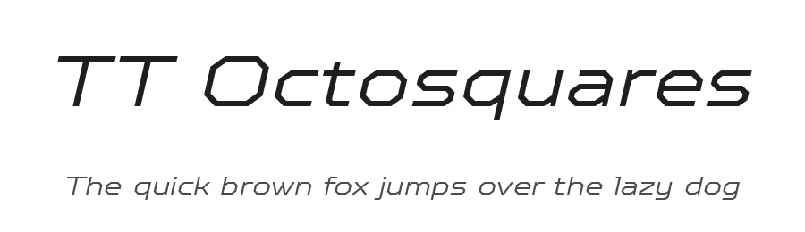 TT Octosquares by TypeType Foundry — Display Font
