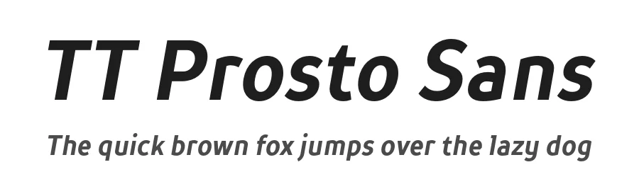 TT Prosto Sans by TypeType Foundry — Sans Serif Font