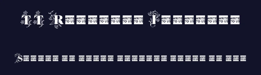 TT Ramillas Initials by TypeType Foundry — Decorative Font — thumbnail 2