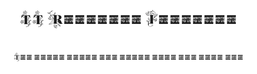 TT Ramillas Initials by TypeType Foundry — Decorative Font