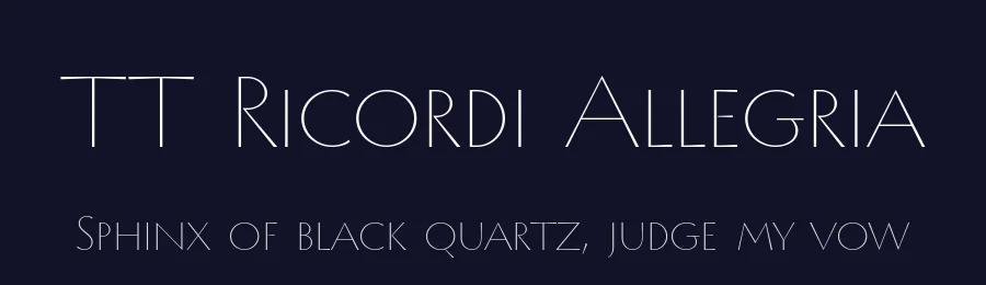 TT Ricordi Allegria by TypeType Foundry — Sans Serif Font — thumbnail 2