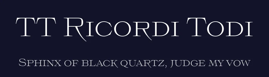 TT Ricordi Todi by TypeType Foundry — Serif Font — thumbnail 2