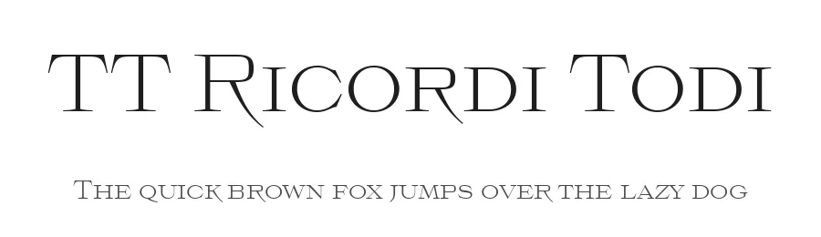 TT Ricordi Todi by TypeType Foundry — Serif Font