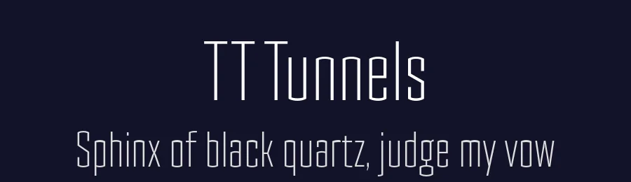 TT Tunnels by TypeType Foundry — Sans Serif Font — thumbnail 2