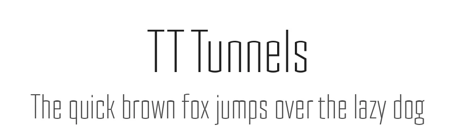 TT Tunnels by TypeType Foundry — Sans Serif Font