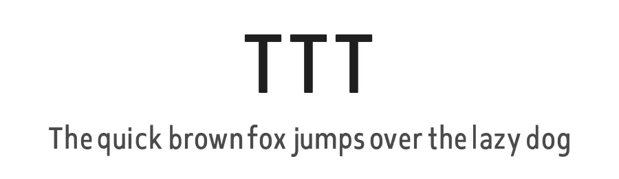 TTT by Kohei Imano β Sans Serif Font
