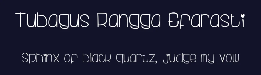 Tubagus Rangga Efarasti by Gelas Kosong — Script Handwritten Font — thumbnail 2