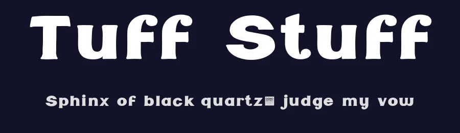 Tuff Stuff by BLKBK Fonts — Decorative Font — thumbnail 2
