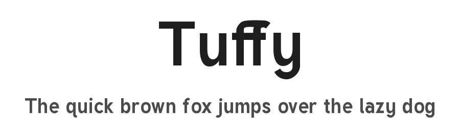 Tuffy by Thatcher Ulrich — Sans Serif Font