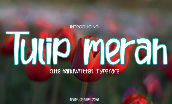 Tulip Merah Font by khafalab — Script Handwritten Font