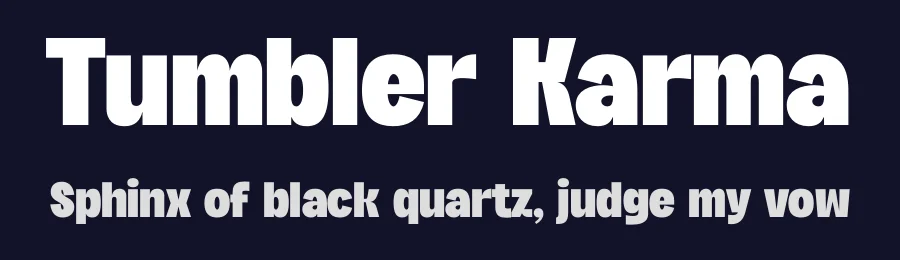 Tumbler Karma by Timelesstype Studio — Sans Serif Font — thumbnail 2