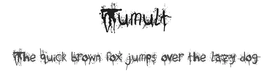 Tumult by Sharvanna Kenny β Decorative Font