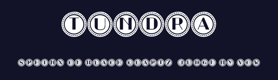 Tundra by Vladimir Nikolic — Decorative Font — thumbnail 2