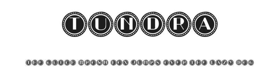 Tundra by Vladimir Nikolic — Decorative Font