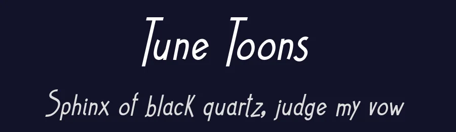 Tune Toons by Galdino Otten Fonts — Decorative Font — thumbnail 2