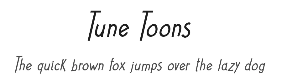 Tune Toons by Galdino Otten Fonts — Decorative Font