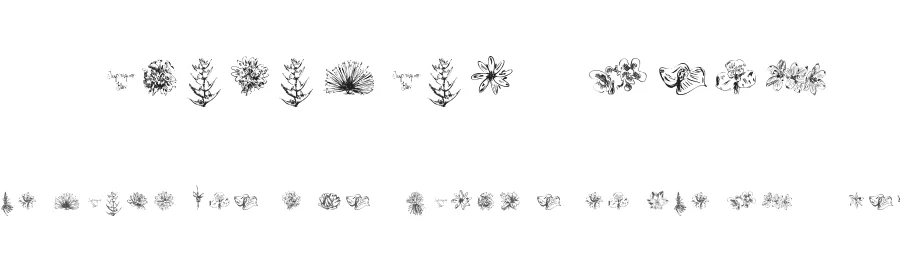 Tupiniquim Flora by AgΓͺncia Tupiniquim β Dingbats Font