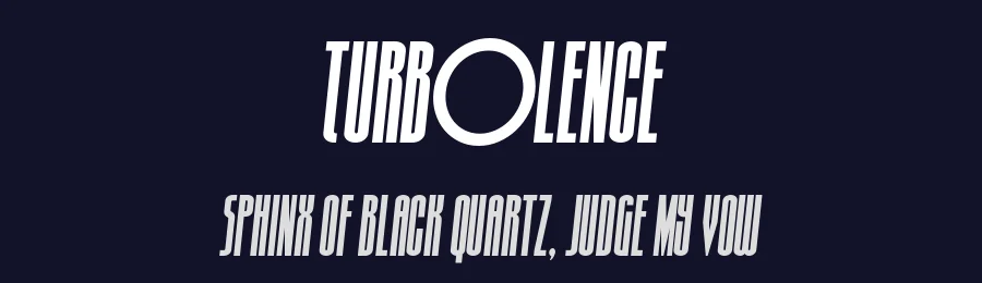 Turb0lence by Iconian Fonts — Decorative Font — thumbnail 2