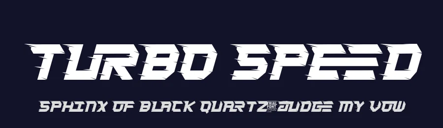 Turbo Speed by 177Studio — Display Font — thumbnail 2