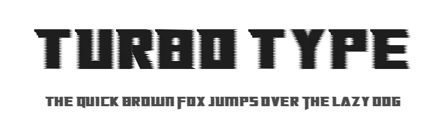 Turbo Type by PutraCetol Studio โ Display Font