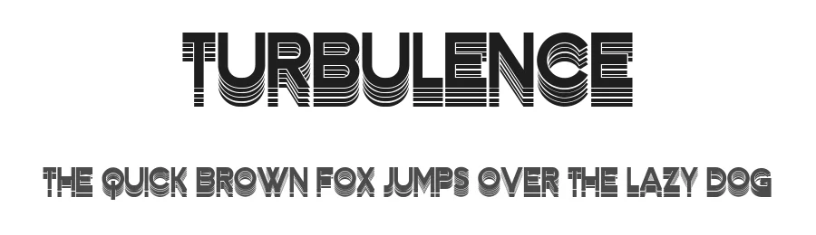 Turbulence by Vladimir Nikolic — Sans Serif Font