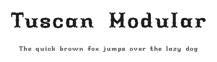 Tuscan Modular by ThorType — Decorative Font