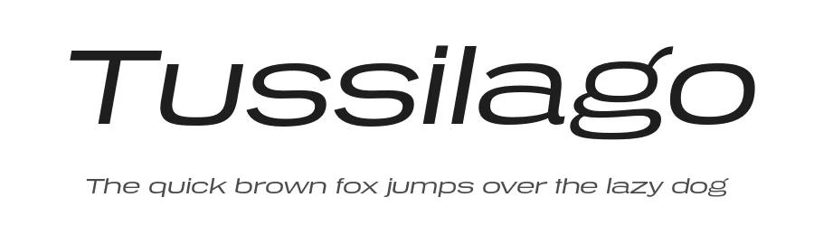 Tussilago by Typodermic Fonts — Sans Serif Font