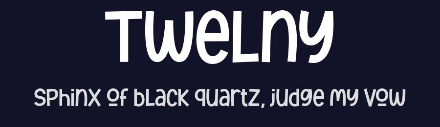 Twelny by Typebae Foundry — Decorative Font — thumbnail 2