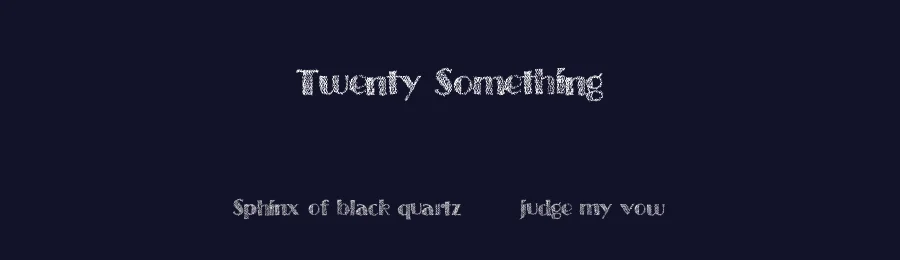 Twenty Something by Xerographer Fonts — Decorative Font — thumbnail 2